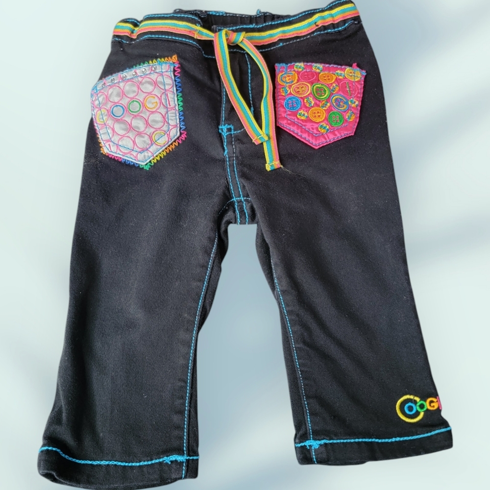 COOGI little girls pants size 6/9 months